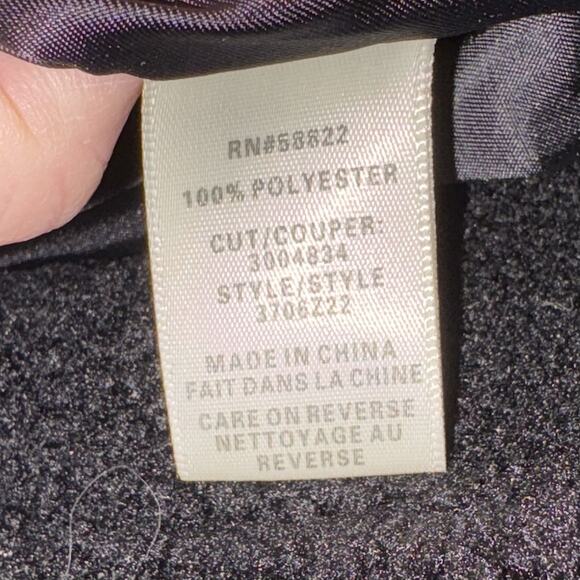 Max Studio Moto Jacket Black Sherpa Cozy Cropped Ladies Size X-Large EUC - Picture 5 of 7